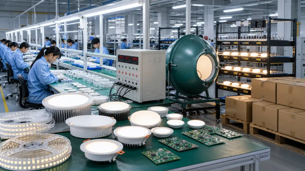 Zhongshan Lighting Products industrial cluster background