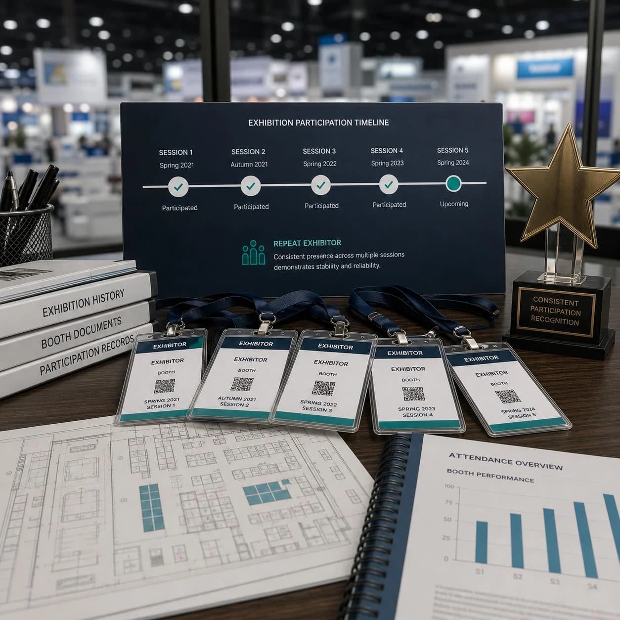 Exhibition stability diagnostic visual