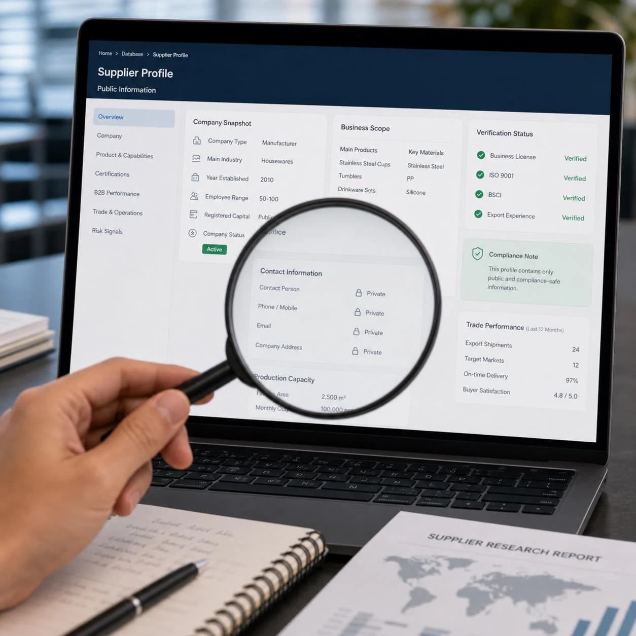 Inspect Public Profiles sourcing workflow visual